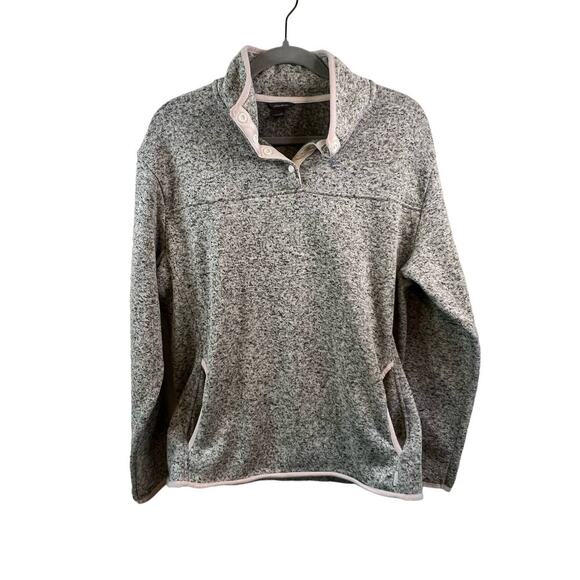 Eddie Bauer Grey Pullover Sweater w/Pockets Size XL - Picture 1 of 4